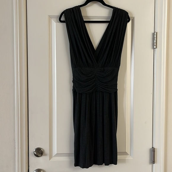 Robert Rodriguez Designer Charcoal Deep V Neck Sleeveless Dress Size M - Picture 4 of 9